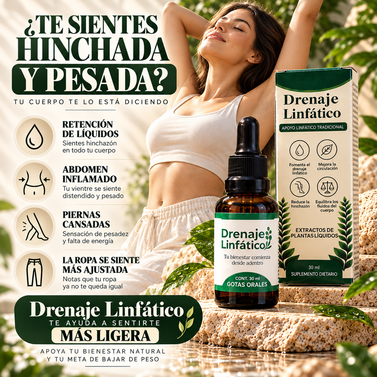 Drenaje Linfático — Desinfla tu Panza y Baja de Peso Eliminando Líquidos