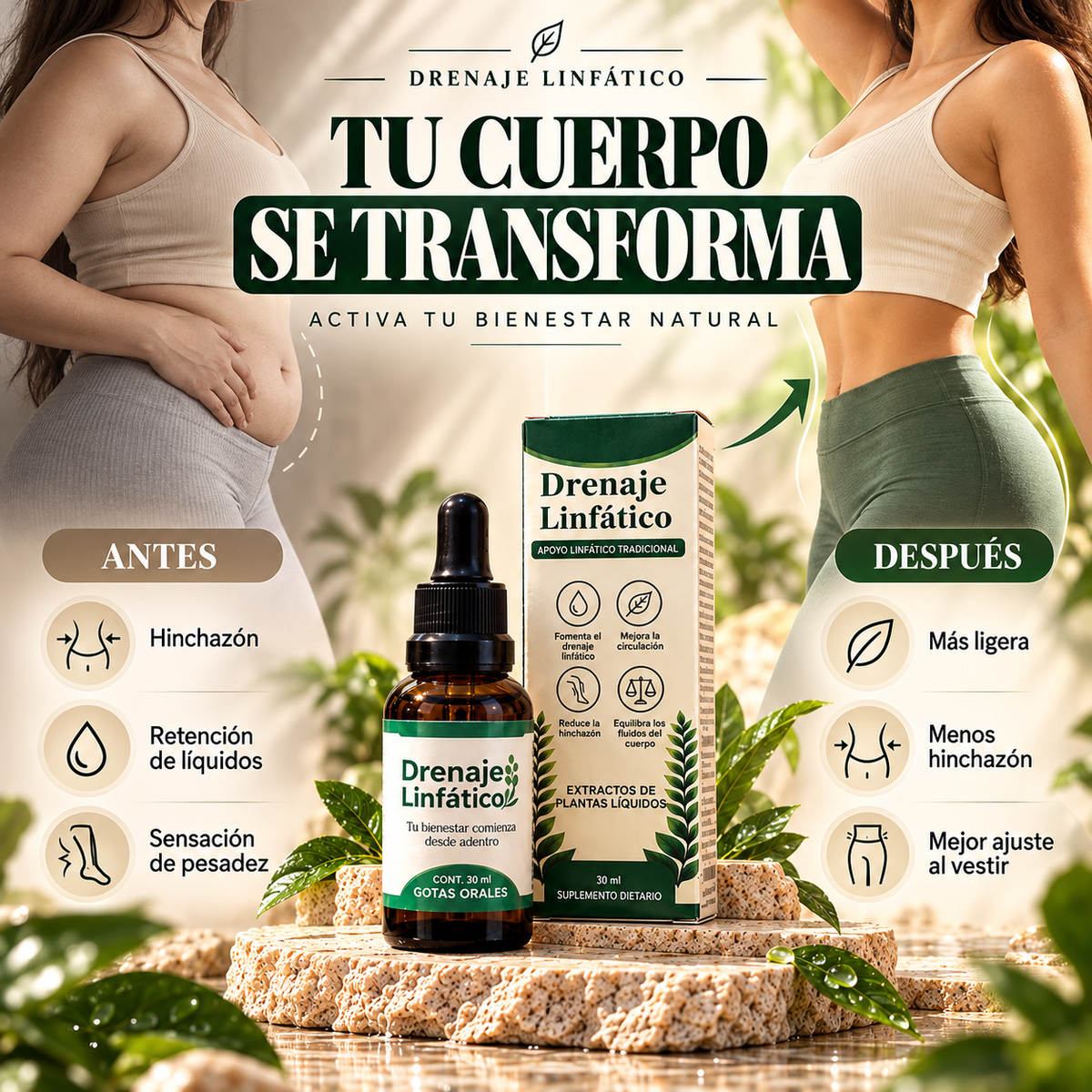 Drenaje Linfático — Desinfla tu Panza y Baja de Peso Eliminando Líquidos
